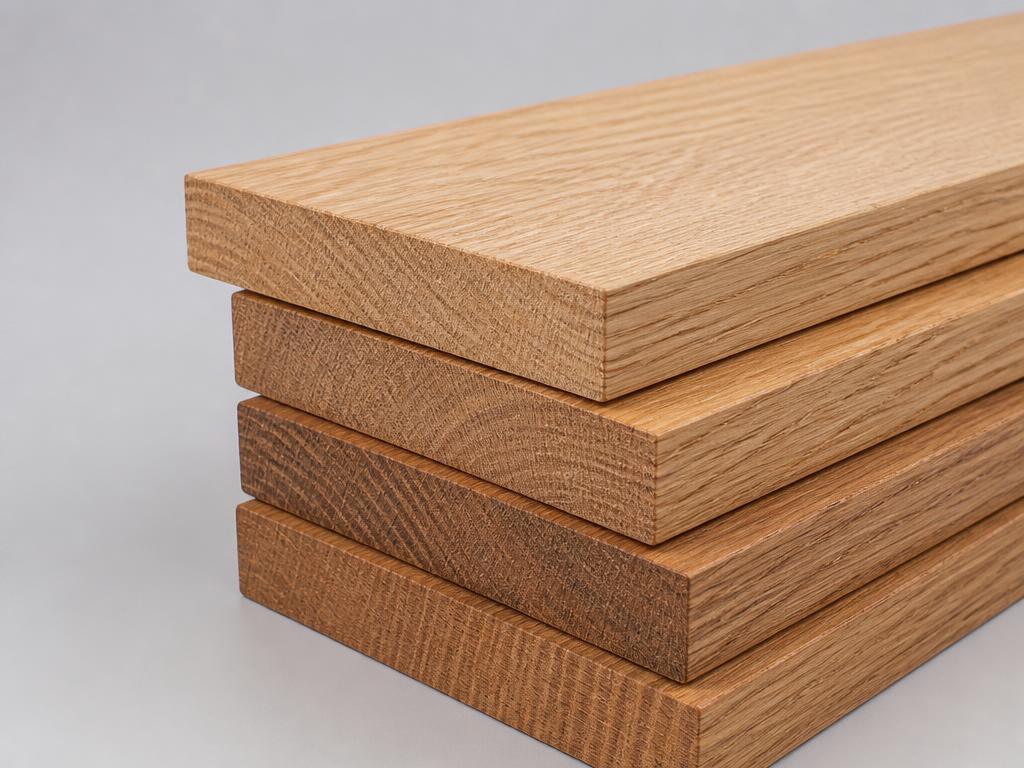 Edged hardwood boards with straight clean edges